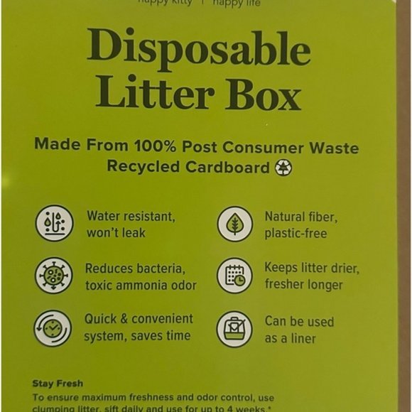 Kitty Sift Eco-Friendly Disposable Sifting Litter Box Kit Large Set of 3 - Picture 7 of 7